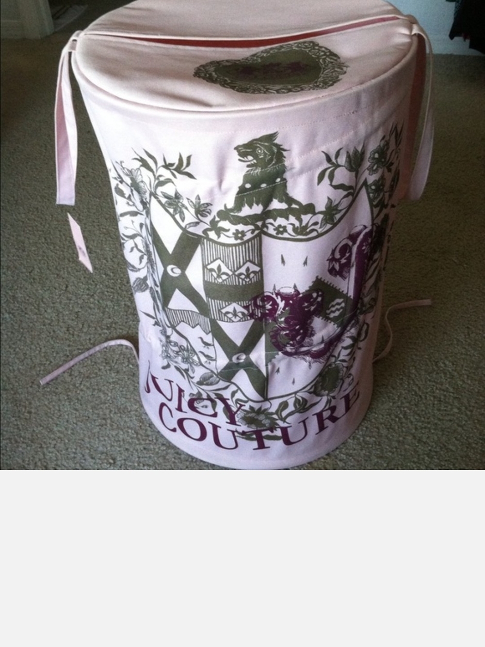 Juicy Couture Vintage Clothes Hamper ISO DO NOT PURCHASE!!!!!